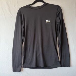 Everlast Sport Womens Long Sleeve Tee Size Small Black Running Gym Fitness